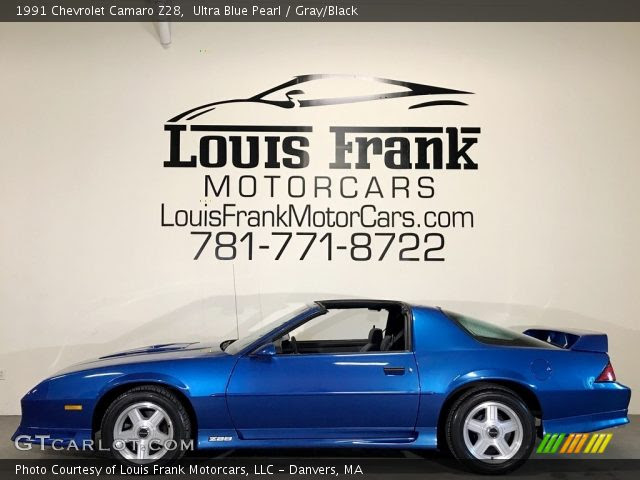 Ultra Blue Pearl 1991 Chevrolet Camaro Z28 Gray Black Interior Gtcarlot Com Vehicle Archive