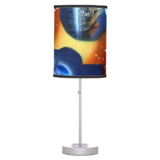 guitars sideways two spacepainting instrument desk lamp