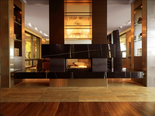 Quaker Bluff Residence - contemporary - living room - burlington ...