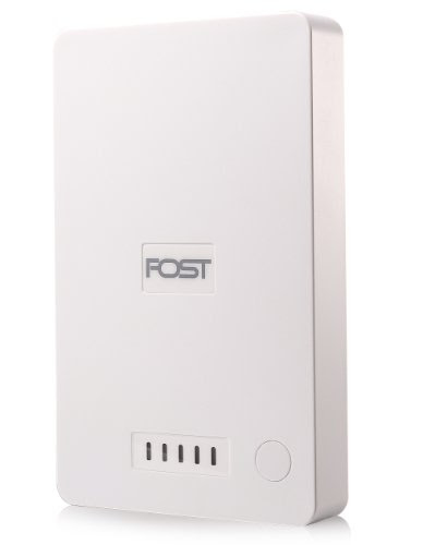 Fost 10000mah (Dual USB Output 0.5a/1a ) Backup External Battery Pack Charger High Capacity Power Bank Charger Rechargeable Charger for Iphone 5 4s 4 3gs 3g, Ipod; Android Smartphones: HTC Sensation / Samsung Galaxy S3, S2, Samsung Galaxy Series Smartphones / Motorolaoid / Lg Optimums, Psp, Mp3 Mp4 Mp5 Players, Digital Cameras, Dv Recorders, Psp, Nintendo Ds, Kindle Fire, Kindle Touch, Nook Color, Many More Devices LED Indicators White