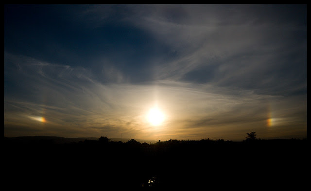 sundogs over Santiago