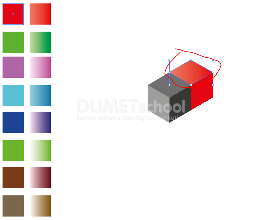 Cara Membuat Logo 3D Desain Grafis  Part 2 8 Kursus 