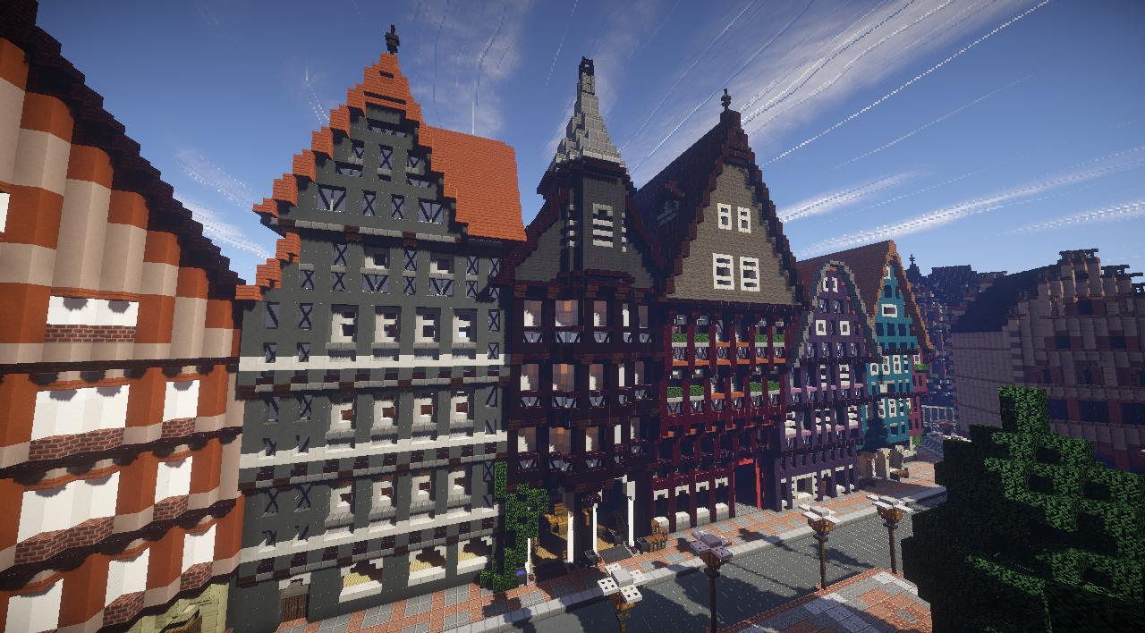 環遊世界 第三站 德國木桁架建築fachwerkhaus Minecraft 我的世界 當個創世神 哈啦板 巴哈姆特