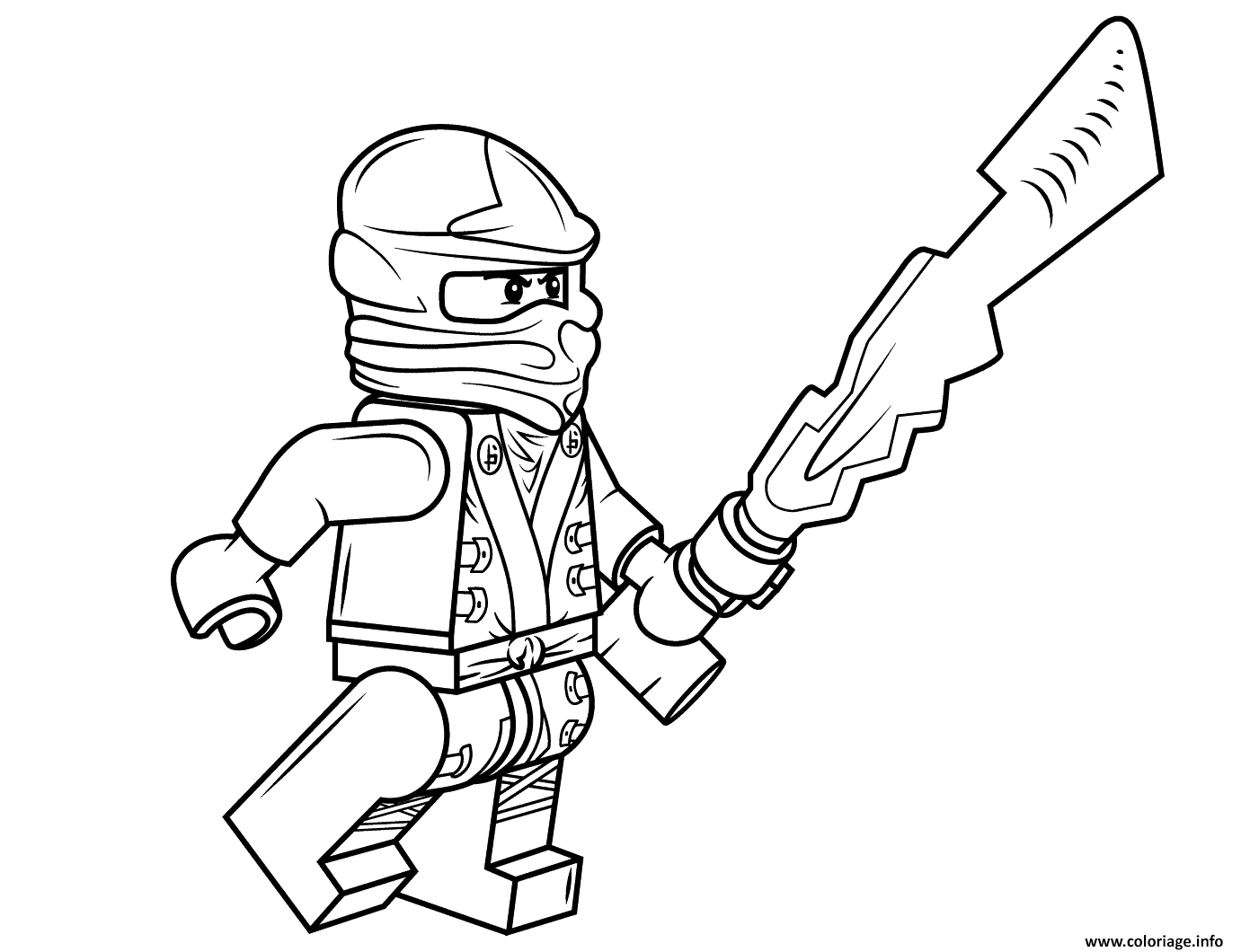 Coloriage lego ninjago cole