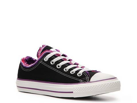 Converse Multi Color Frayed Specialty Sneaker - Womens