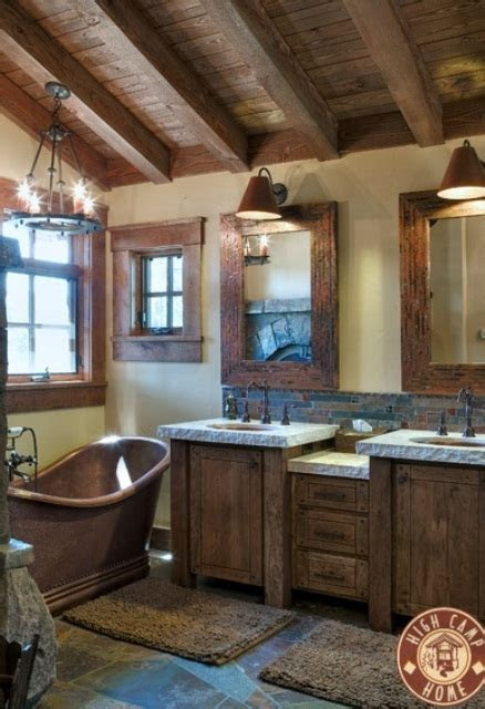 Browse pictures and get expert tips for choosing a bathroom vanity on hgtvremodels. 44 Rustic Barn Bathroom Design Ideas - DigsDigs