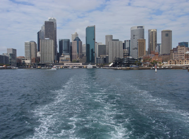 Sydney city from ferry