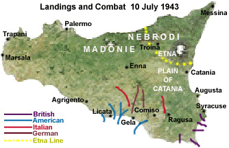 Landings and initial action. Landings and initial action.