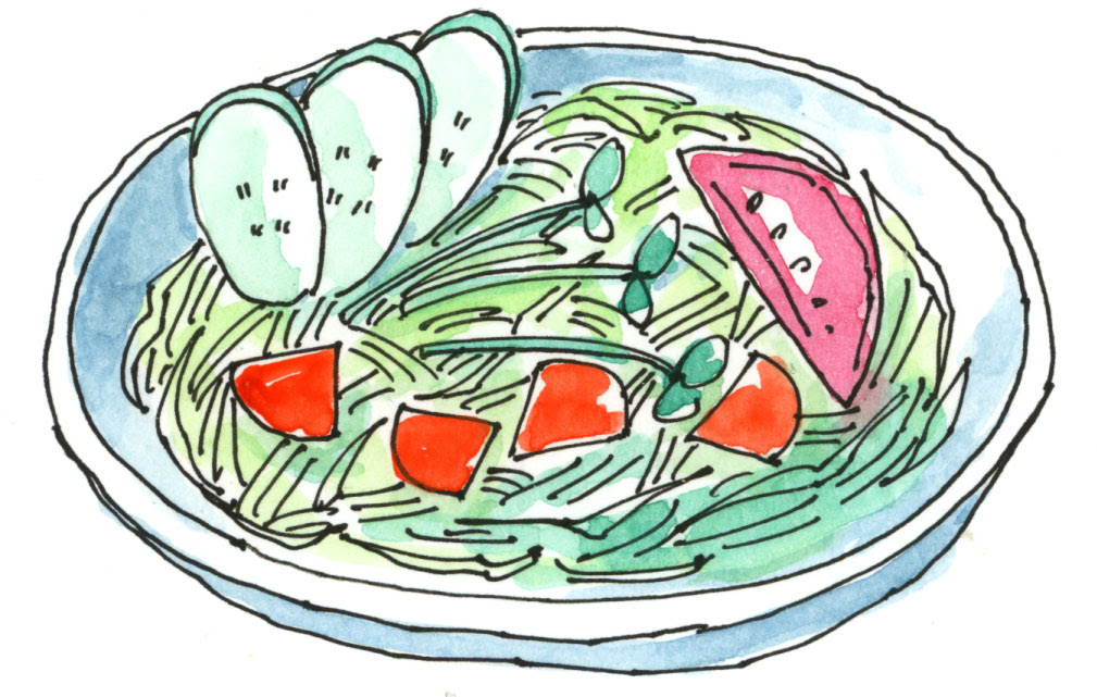 サラダの描き方
