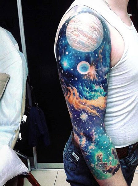45 Galaxy Tattoos For Out Of World Experience