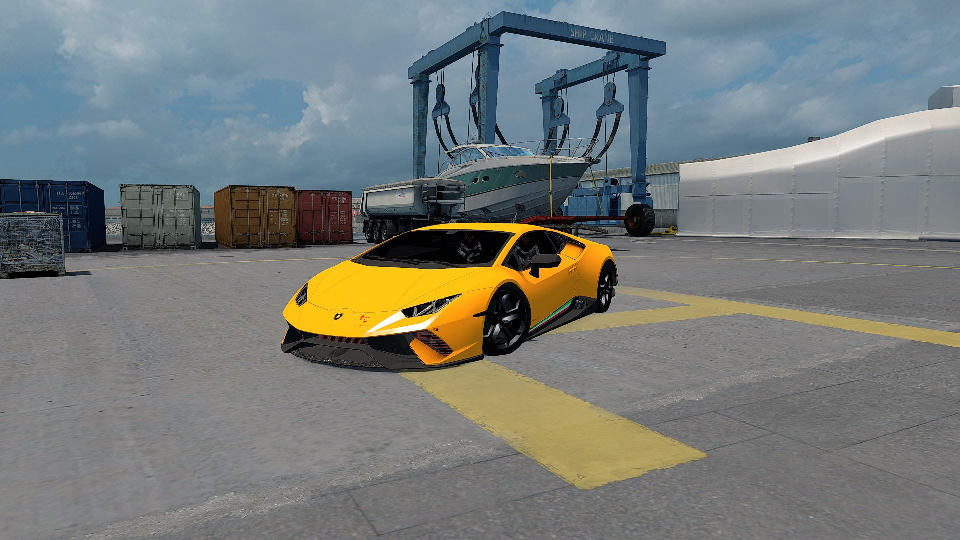 LAMBORGHINI HURACAN V2.0 CAR MOD - Euro Truck Simulator 2 Mods