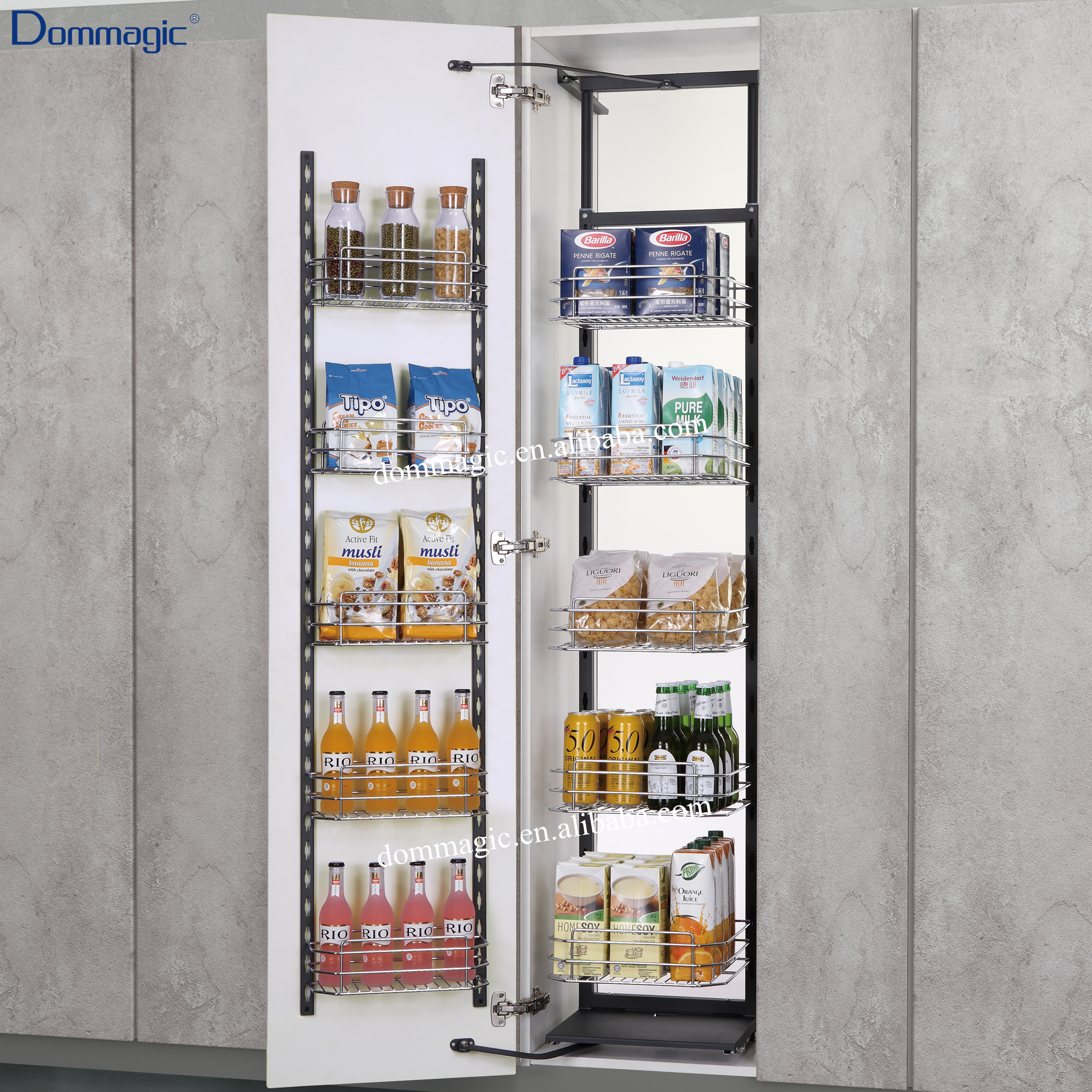 Kitchen Cabinet Pull Out Pantry Unit With Soft Close For Tall Cabinet Buy Tall Unit In Kitchen Pantry Storage Unit Kitchen Pantry Unit Product On Alibaba Com