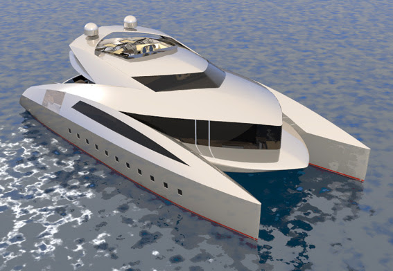 jonny salme: Guide Trimaran powerboat plans
