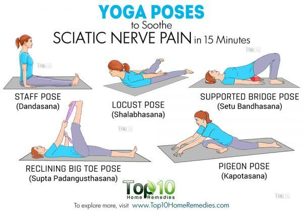 Yoga Poses to Soothe Sciatic Nerve Pain in 15 Minutes | Top 10 Home 
