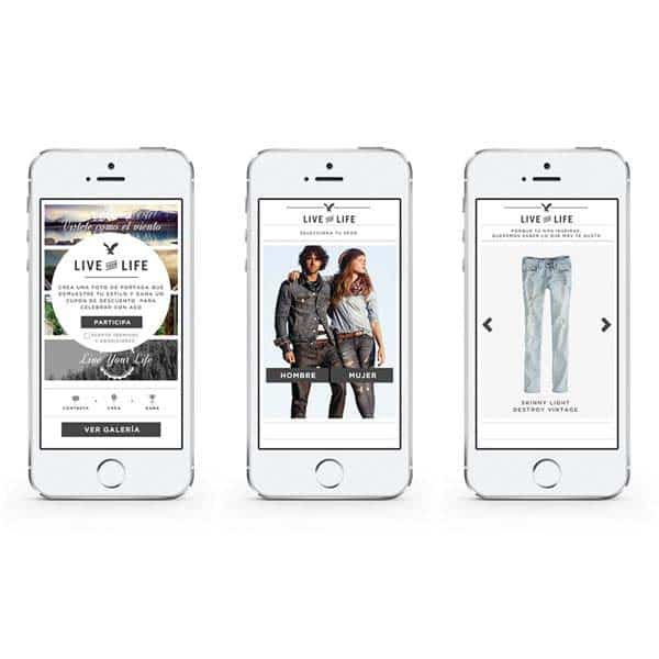 AEO Live Your Life app by Jasho Salazar, via Behance