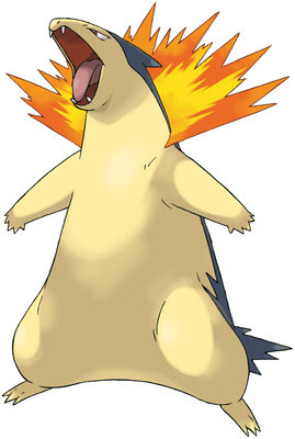Typhlosion artwork by Ken Sugimori