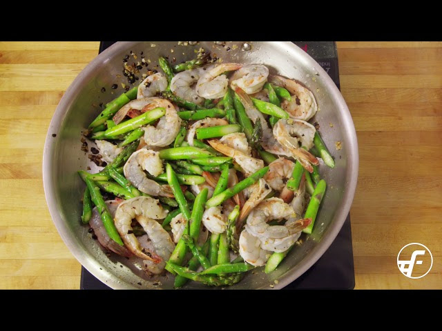 Shrimp and Asparagus with Chinese Black Beans