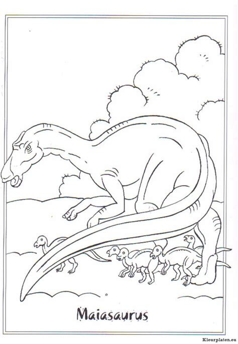 dinosaurussen kleurplaat  kleurplaat