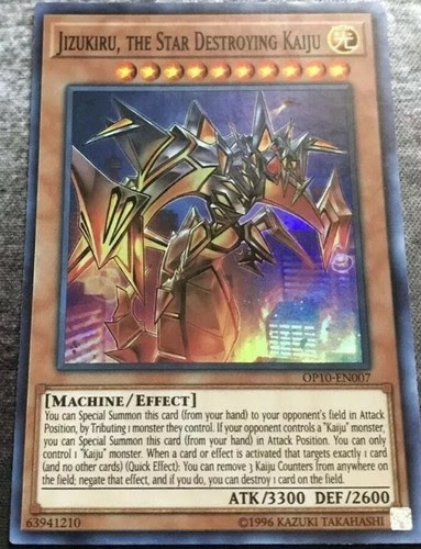 Yu Gi Oh Trading Card Game Yugioh Jizukiru The Star Destroying Kaiju Op10 Super Unlimited Nm Com