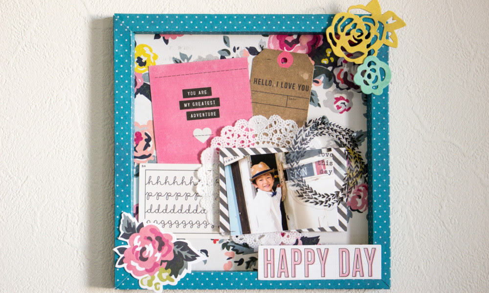 紙1枚でできる ペーパーフレームの作り方 スクラップブッキング作り方ハウツー スクラップブッキング101