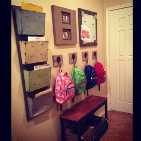school wall kids shoes backpacks papers magnet