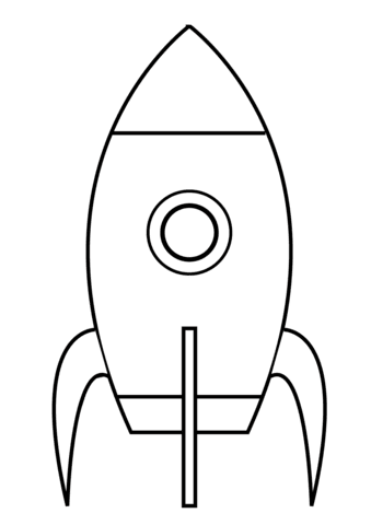 Rocket Ship Outline | Free download on ClipArtMag