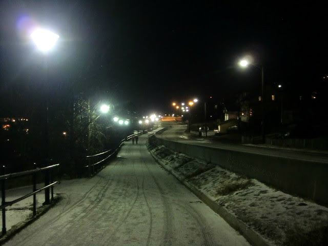 outside