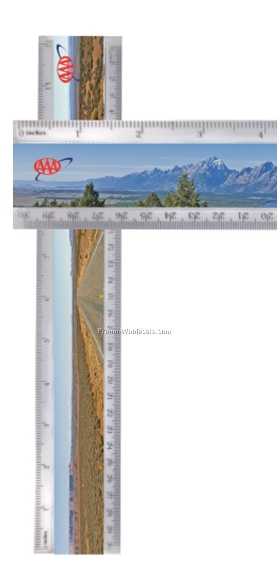 centimeters on ruler. Description: Lenticular Rulers