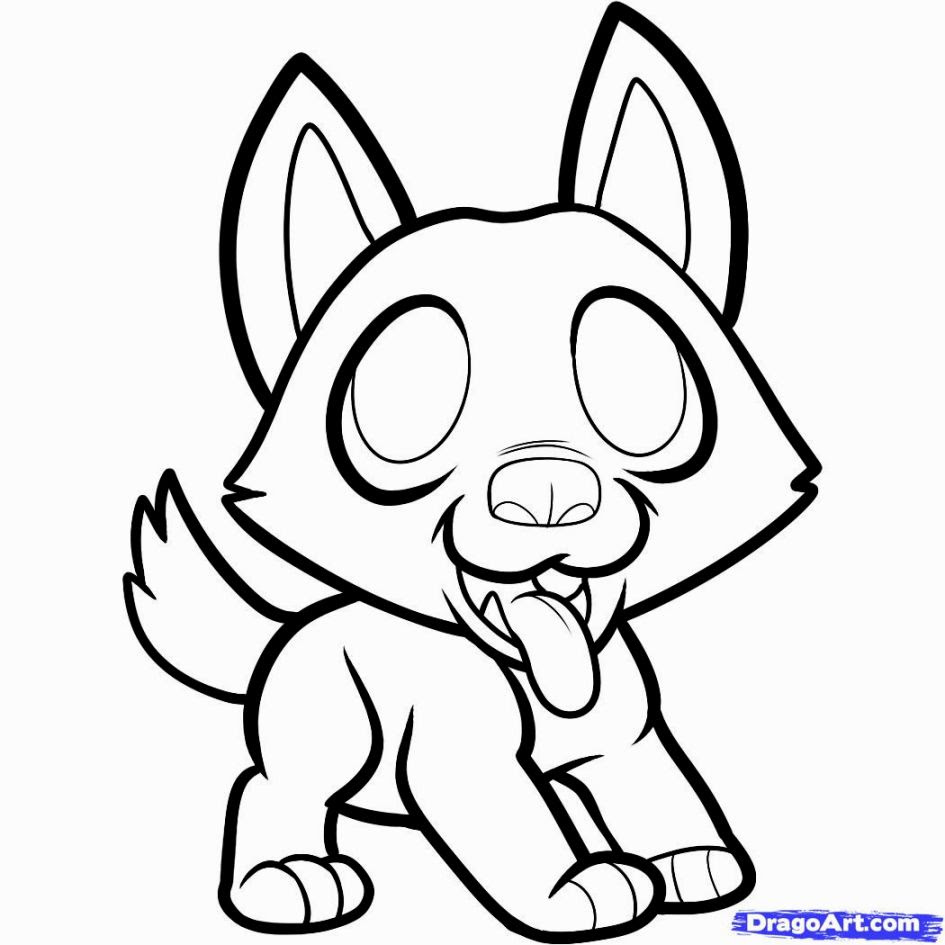 Puppy Drawing Easy at GetDrawings | Free download