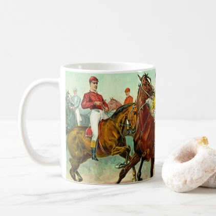 Racehorses 1893 coffee mug