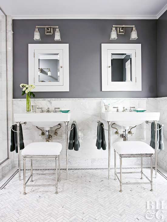 Gray + White