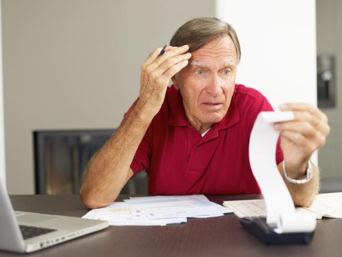 A stressed older man