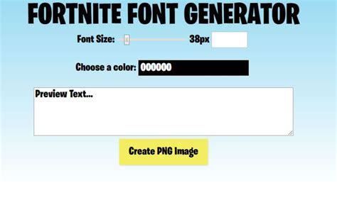 fortnite font generatormaker create