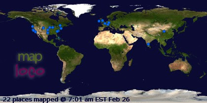 Profile Visitor Map - Click to view visits