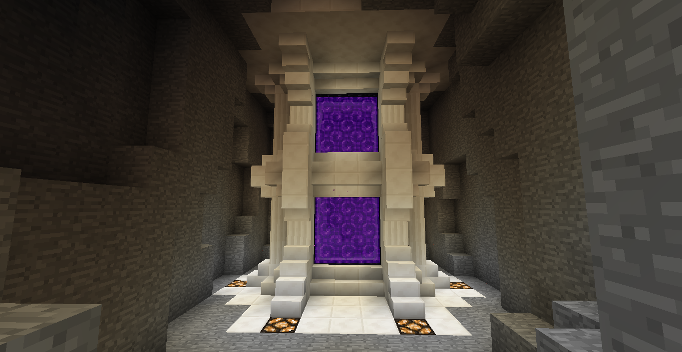 My new Nether portal design : Minecraft