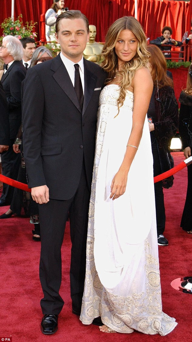 Gisele e Leonardo no Oscar em 2005