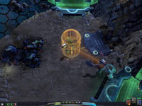 Gameplay screen from Darkspore