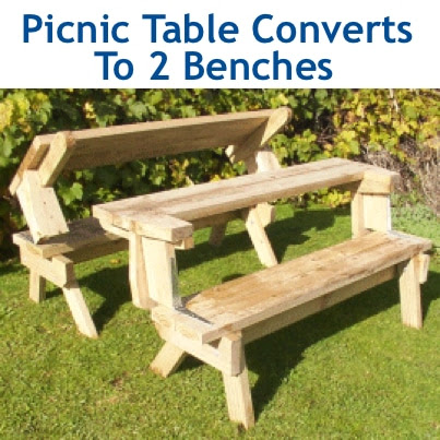 Woodwork Plans Bench That Converts To Picnic Table PDF Plans
