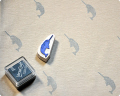 Little narwhal on t-shirt