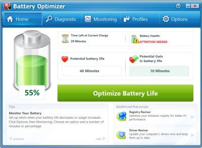 Battery Optimizer1 400x293 Optimize Your Windows Laptop Battery Life with Batter Optimizer