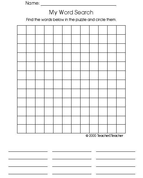 Websave time with our word search worksheet designs in the templates gallery. free printable blank word search word search printable