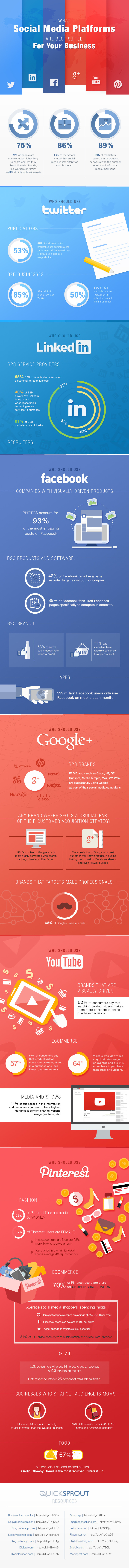 Infographic: What Social Media Platforms Are Best Suited for Your Business?