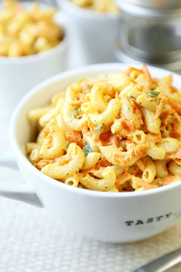 Healthier Hawaiian Macaroni Salad - Pickled Plum Food And ...