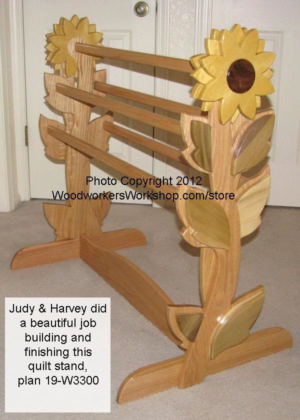 19-W3300 - Quilt Rack Woodworking Plan ...