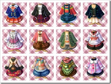 どうぶつの森 ぜんぶで71着 ゆの村 のマイデザイン服をカタログ形式でご紹介 Qrコードもあるよ 14着追加しました 2525日記ブログ