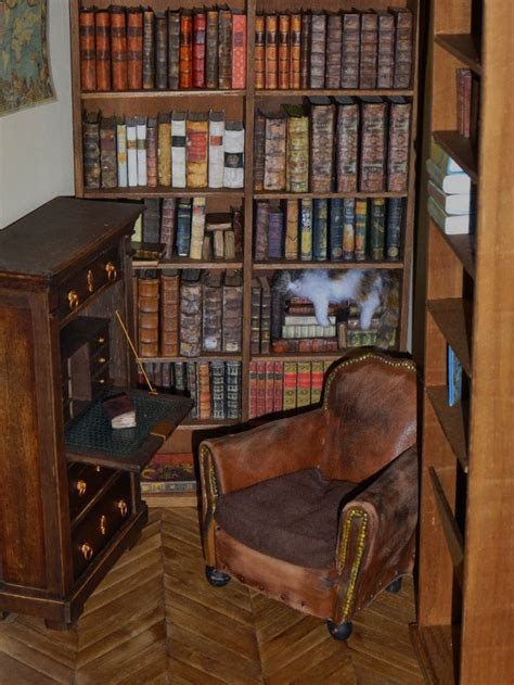 miniature libraries images  pinterest