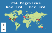 Locations of visitors to this page