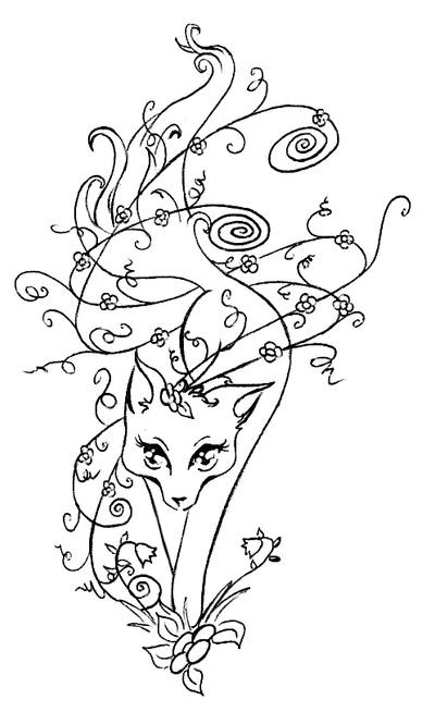 foto tatto. Chibi Kitsune Tatto for Rinn