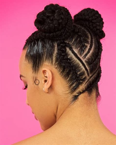 natural hair braid styles bantu knots box braids   braids