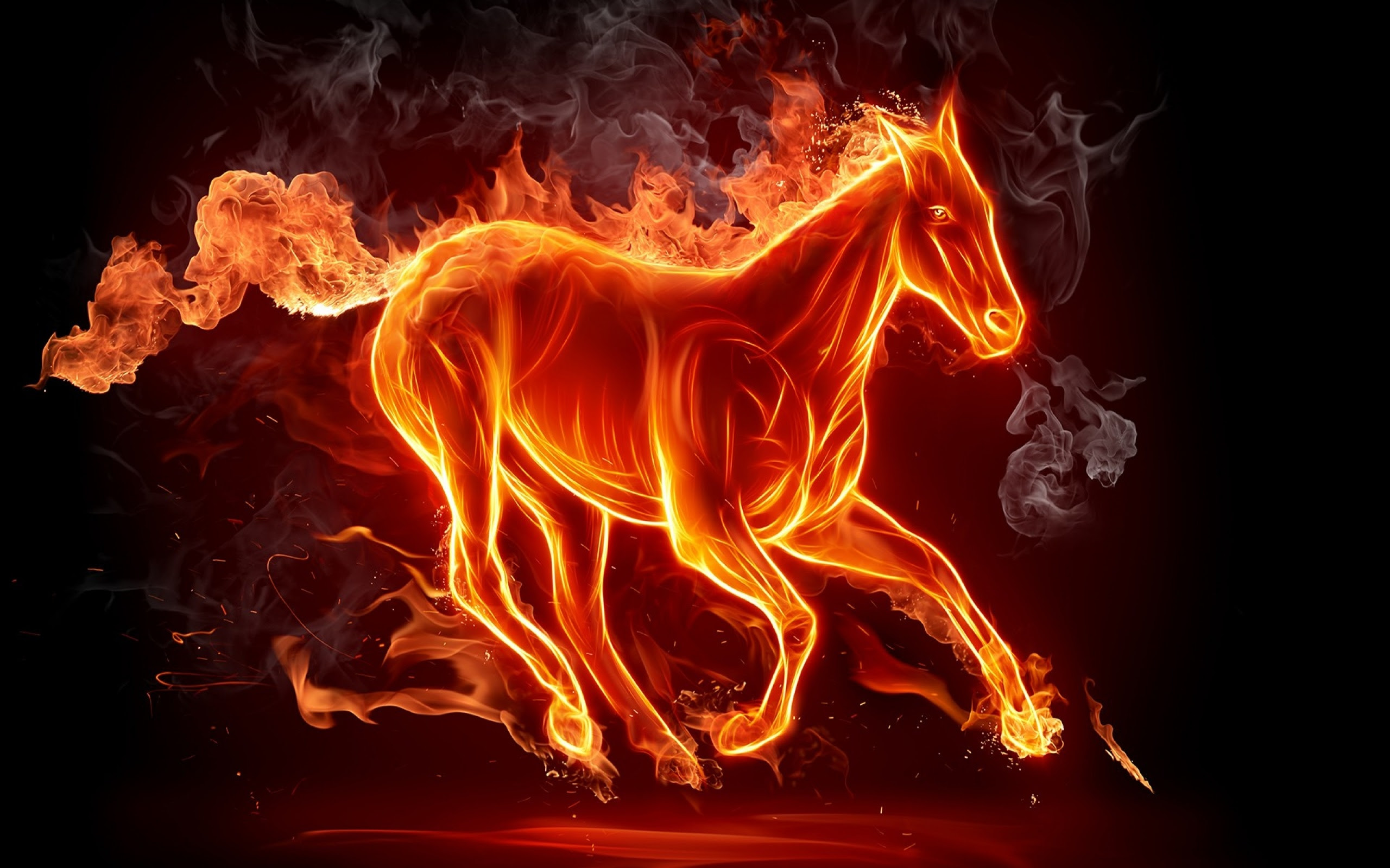 Fire Horse Clip Art Library